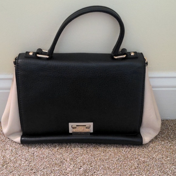 Kate Spade Classic ivory and black leather bag. Beautiful Bag At a Low Price. - Picture 2 of 6